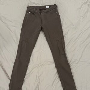 AG Farrah skinny ankle Brown Jeans 25